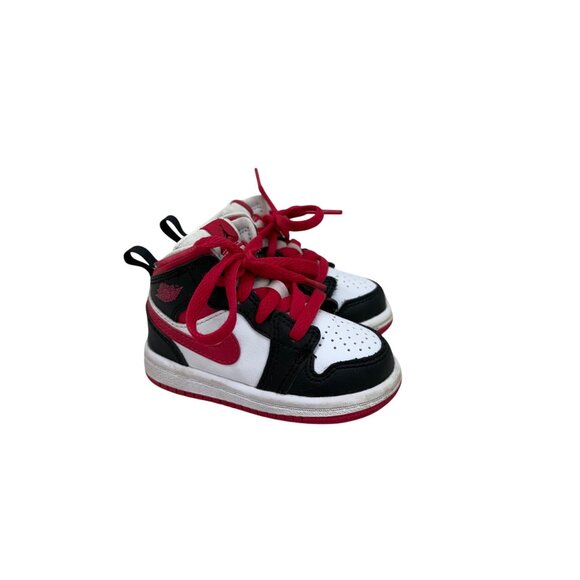 Nike Jordan 1 Mid Very Berry Sneakers Shoes 640735-016 Infant Baby Toddler 4C - Picture 1 of 9